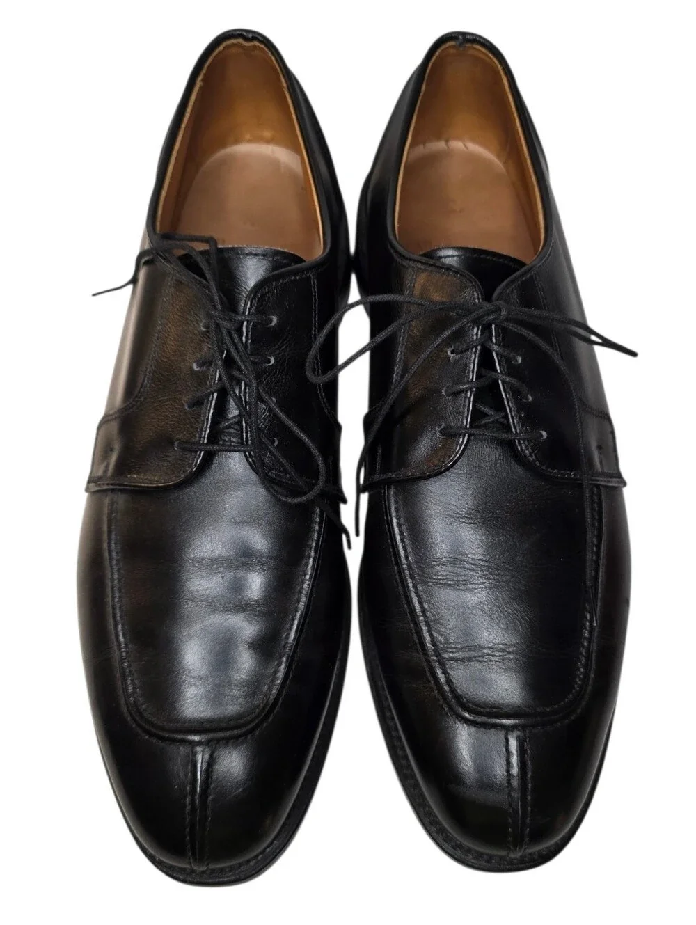 Allen Edmonds Classic Hancock Black Leather Split Toe Derby Mens Shoes Size 11.5